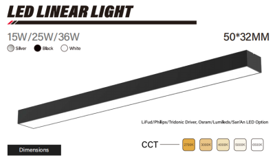 LED LINEAR LIGHT 50x32mm